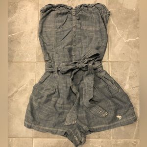 Abercrombie & Fitch Chambray Romper